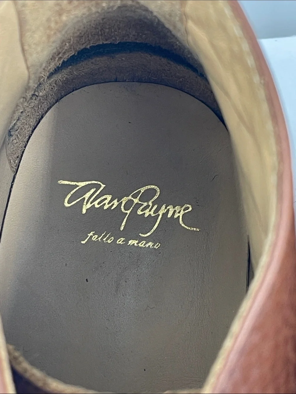 ALAN PAYNE Men's Brown Leather Chukka Boots - Classic Lace-Up Style SIZE 11